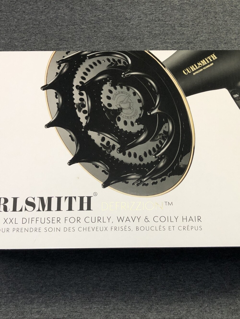 Curlsmith DeFrizzion XXL Hair Dryer/Diffuser - Black Brand New Never Used